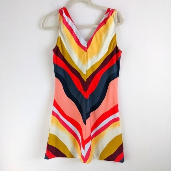 Harvey faircloth bright chevron cotton sheath dress 10 - Picture 1 of 16